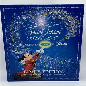 Trivial Pursuit: Featuring The Magic of Disney Family Edition Board Game 1986